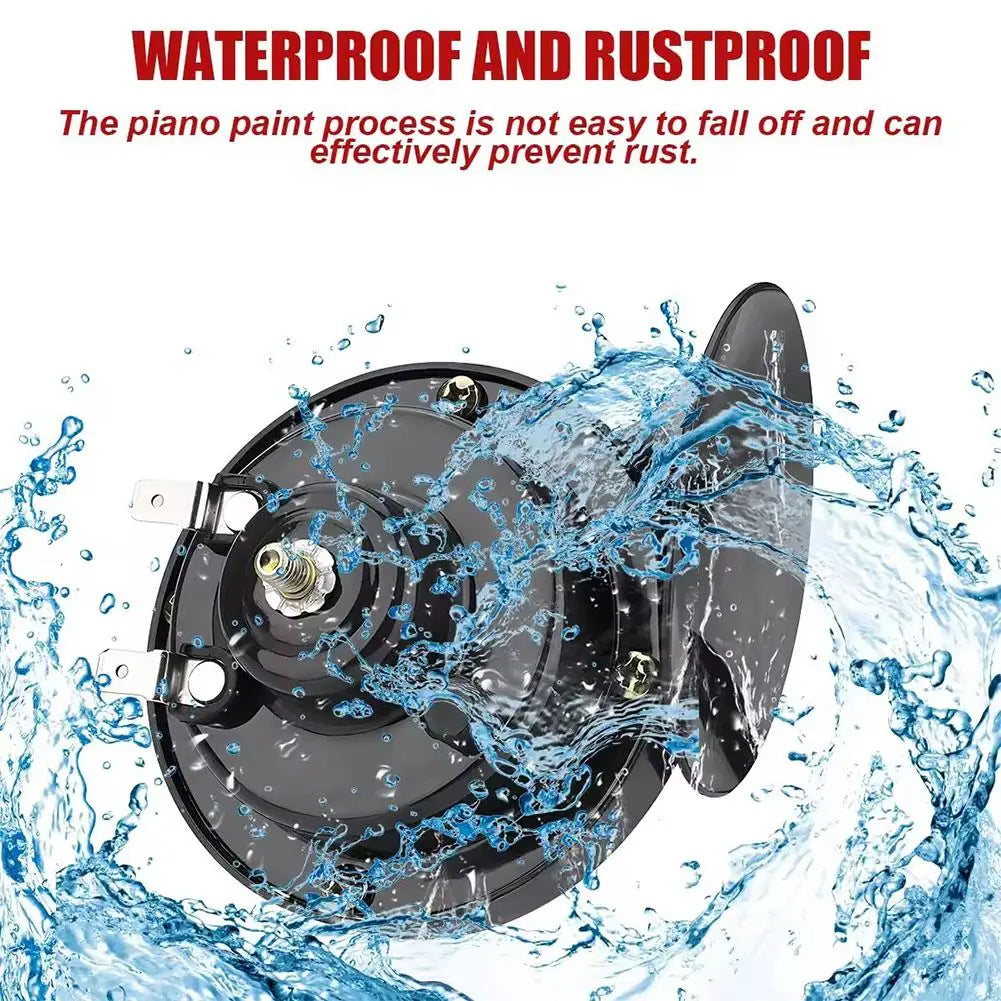 12V 510hz Air Electric Snail Horn Supplies Car boat Motorcycles Automotive Loudspeaker Car Signal Sound Speaker with Relay ﻿ Peaceful Pleasures Health and Wellness