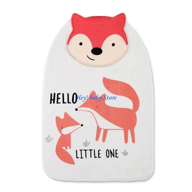 Baby Kids Sweat Absorption Towel | Cartoon Cotton Back Pad