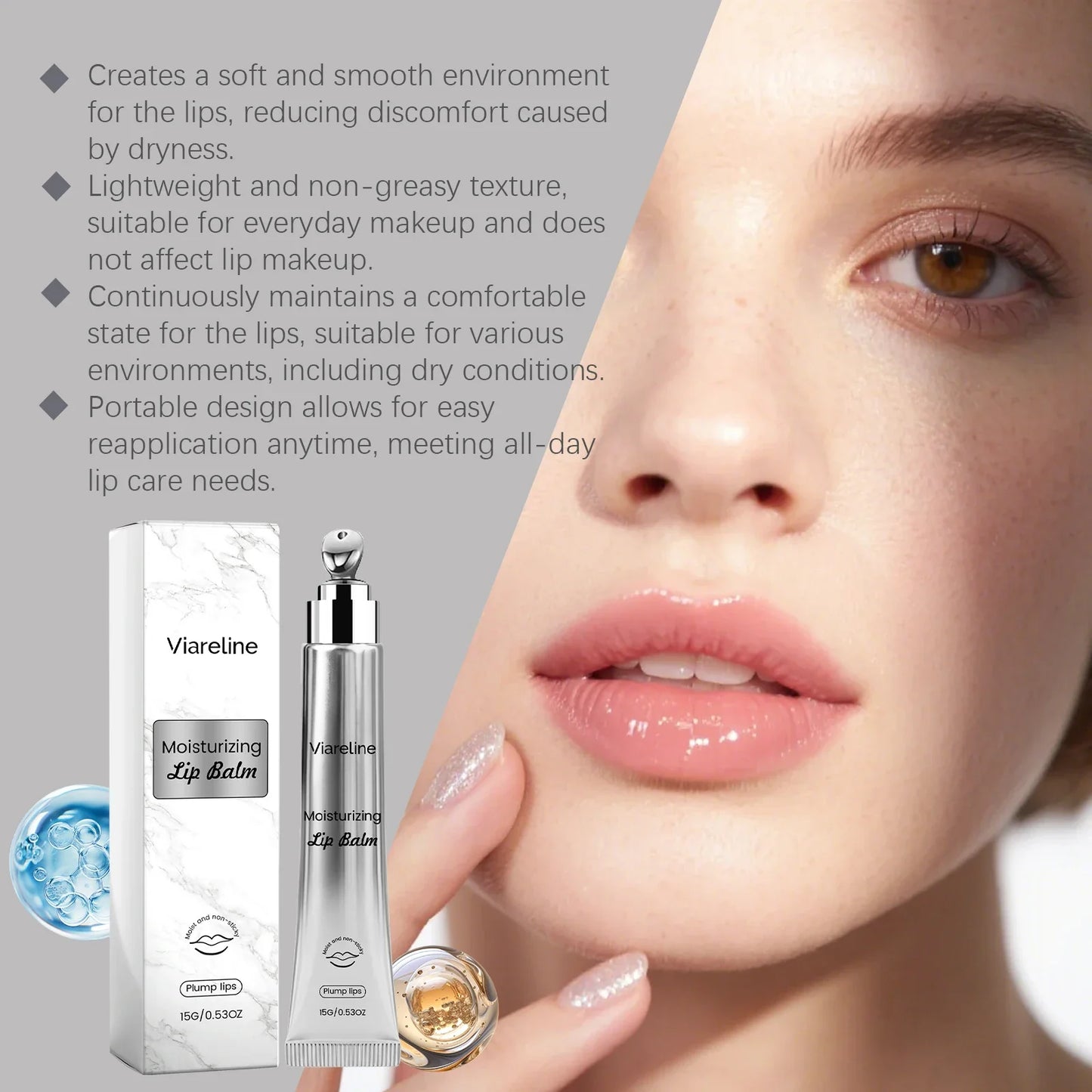 VIARELINE Lip Balm – Moisturize, Lighten & Smooth Dark Lips