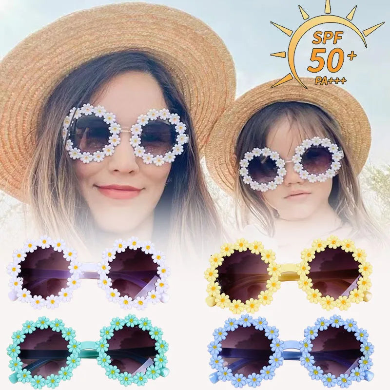 Kids Daisy Flower Sunglasses UV400 Protection | Ages 2–12