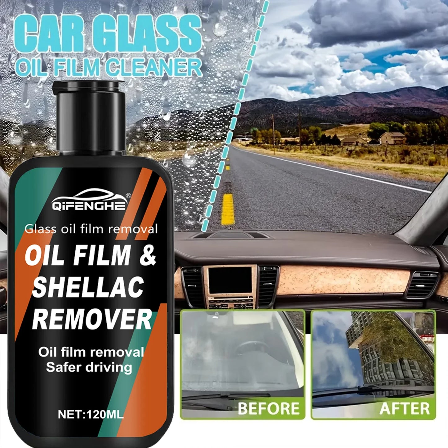 Automotive Glass Cleaner & Oil Film Remover | QIFENGHE