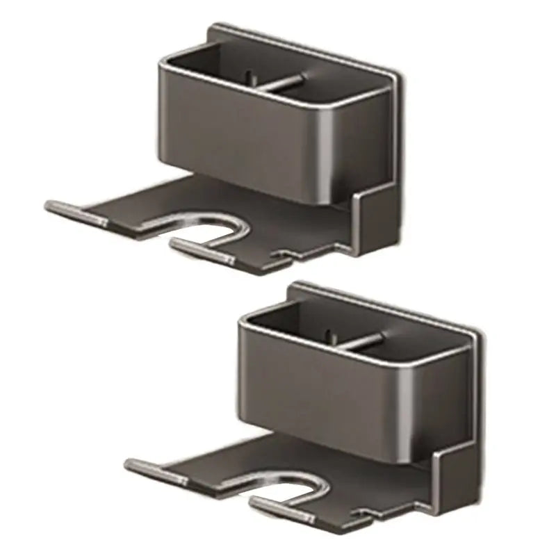 Y51A-No-Drill Hair Dryer Holder, Wall-Mounted Bathroom Organizer For Electric Blow Dryers- Easy Installation Included Peaceful Pleasures Health and Wellness As Shown