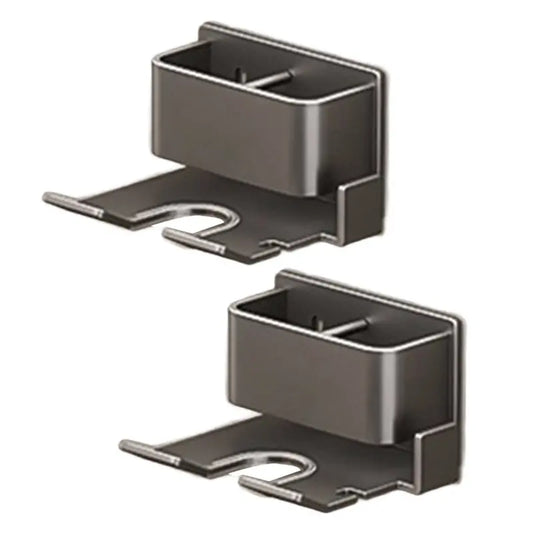 Y51A-No-Drill Hair Dryer Holder, Wall-Mounted Bathroom Organizer For Electric Blow Dryers- Easy Installation Included Peaceful Pleasures Health and Wellness As Shown