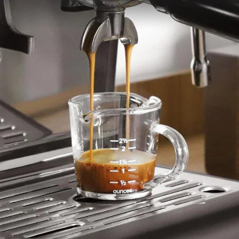 Espresso Shot Glass Measuring Cup – Double Spout 70/75ml