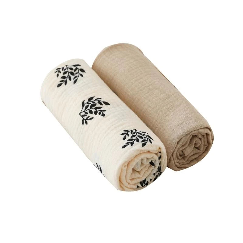 Soft Unisex Newborn Baby Receiving Blanket Swaddle Wrap – 2 Pack