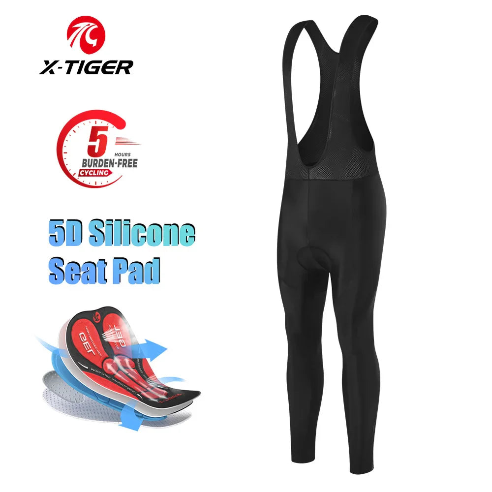 X-Tiger Men's 5D Gel Padded MTB & Road Cycling Tights | Lycra