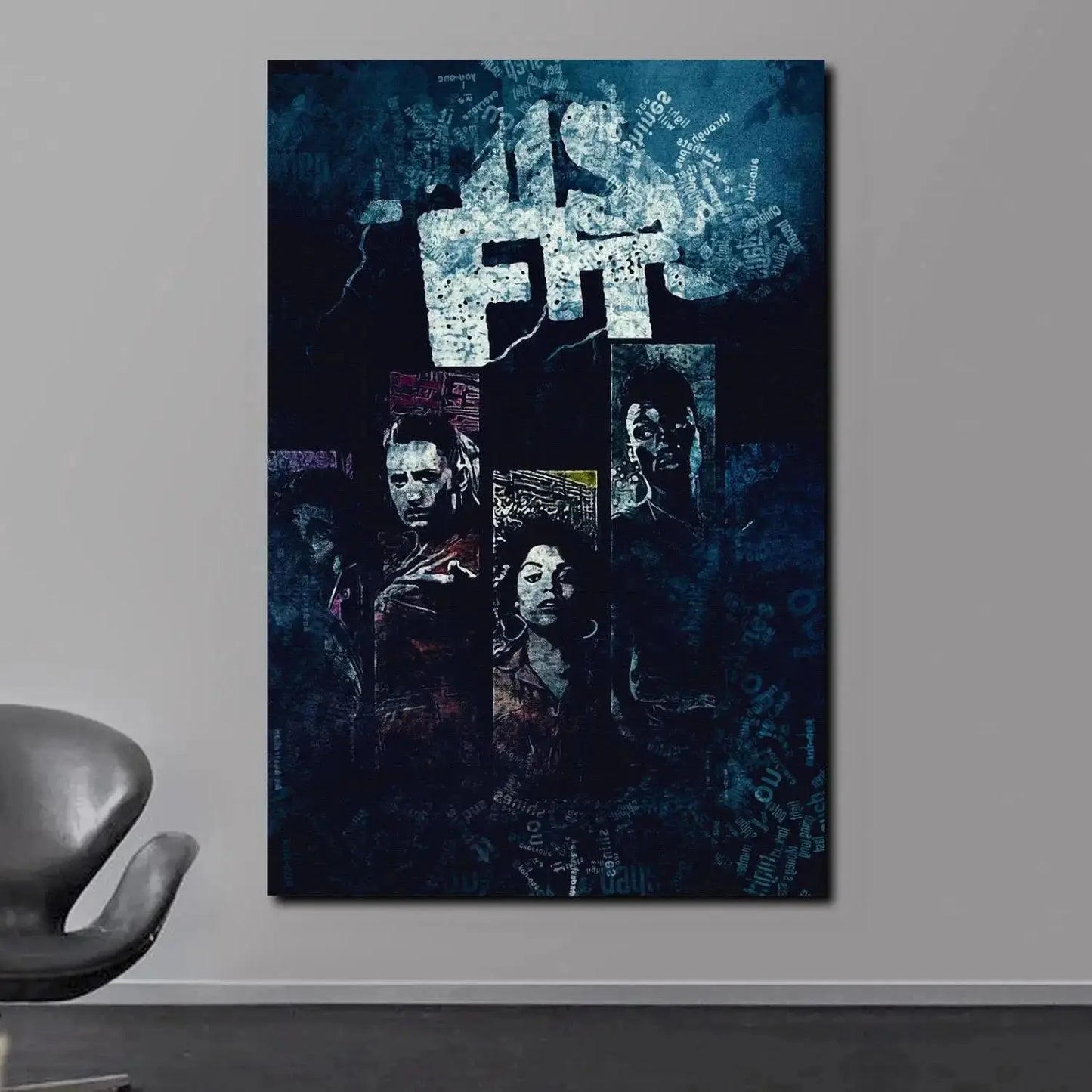 Misfits Hot Poster Horror Punk Rock Music Canvas Painting Wall Art Picture Retro Posters Prints for Bedroom Bar Club Home Decor Peaceful Pleasures Health and Wellness 3 50x70cm Unframed