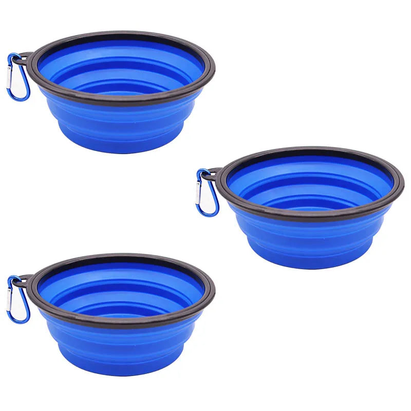 Collapsible TPE Pet Travel Bowl for Dogs & Cats – 350ml