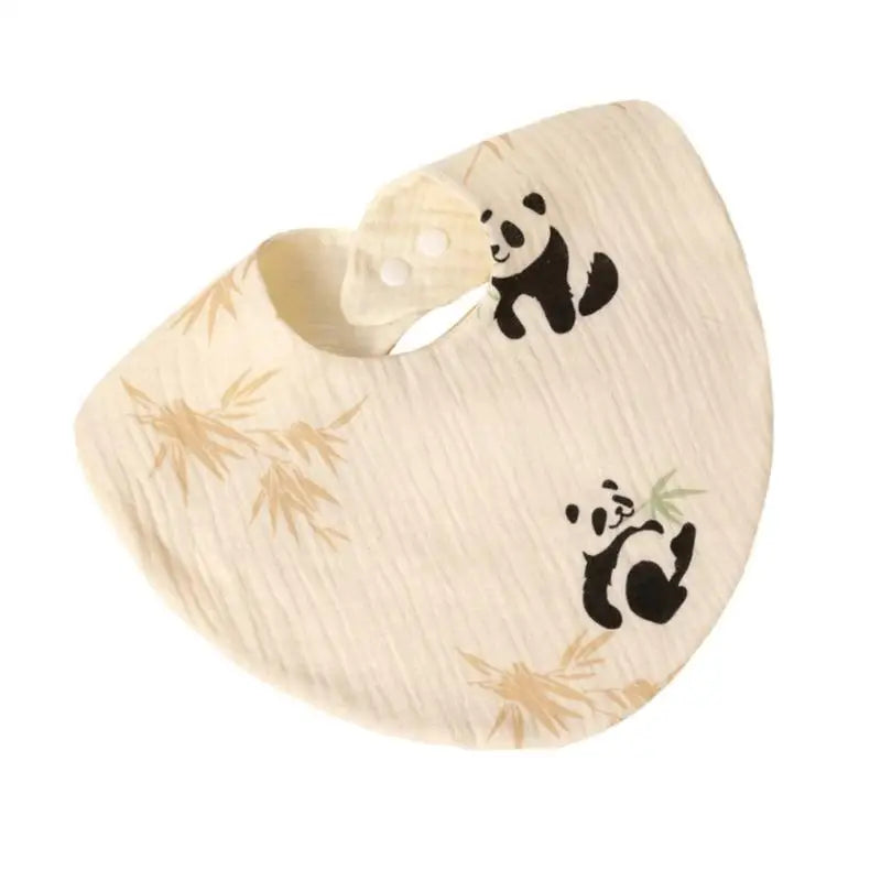 4-Layer Cotton Baby Drool Bibs – Soft, Absorbent, Floral