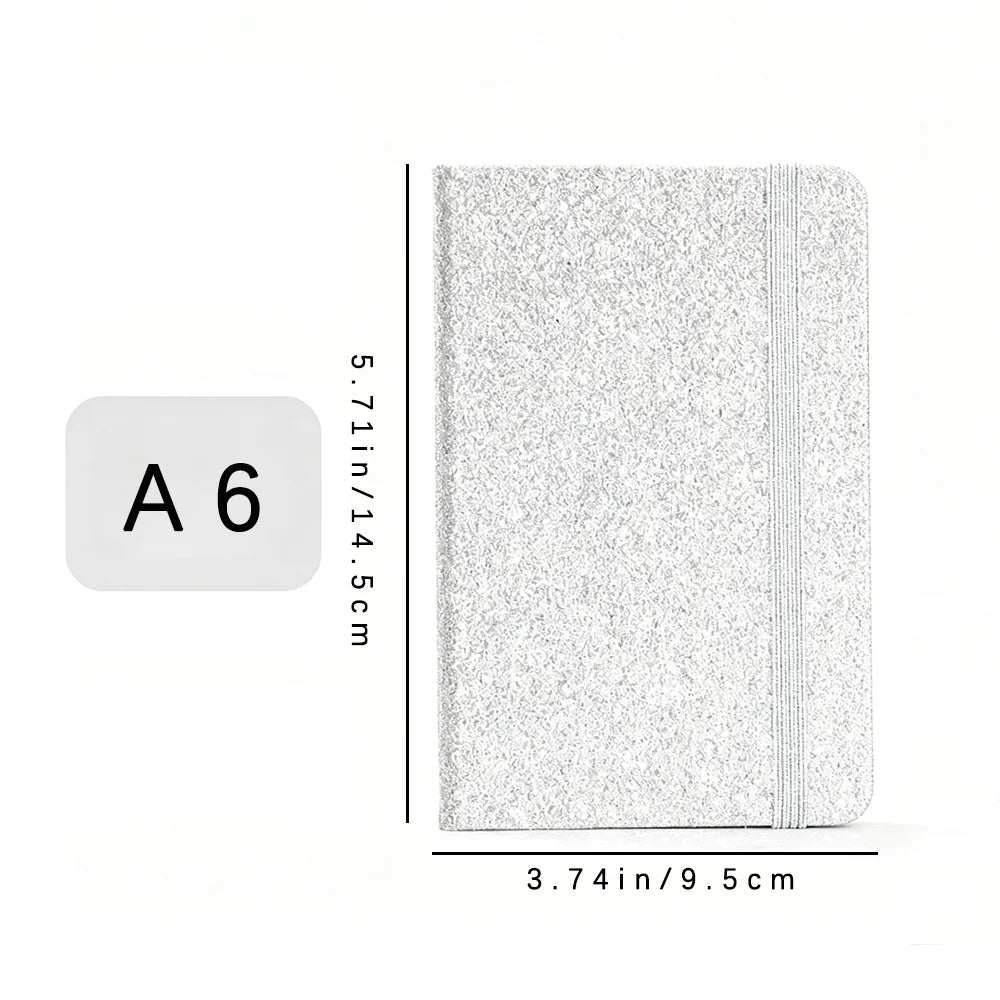 A6 Sparkling Pink Strap Handheld Notebook Creative Personalized