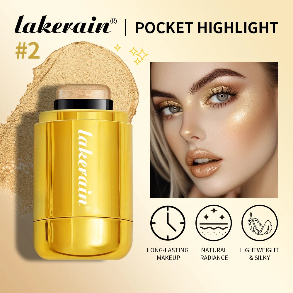 4Colors Highlighter Stick Brightening Skin Tone Contouring Natural Stereo Concealer Blush Multi-Purpose Stick Peaceful Pleasures Health and Wellness