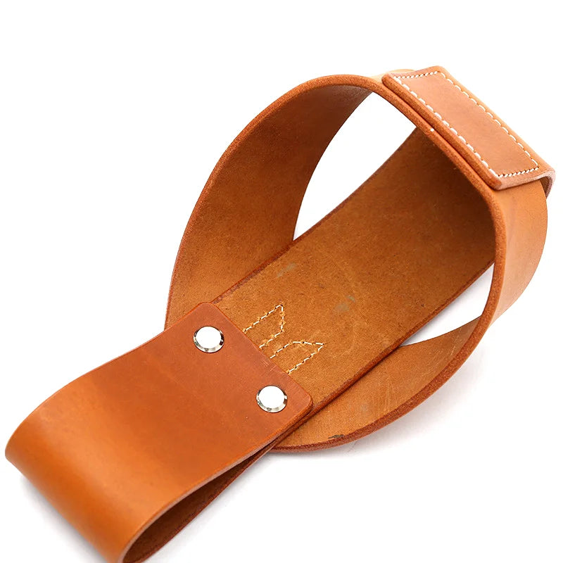 Archery Bow Holder Compound Hanging Carry Strap Portable Cowhide