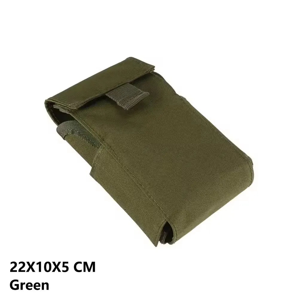 12GA 12 Gauge Shotgun Shell Pouch, 25 Round Molle Bullet Holder, Outdoor Hunting CS Field Magazine Reload Bag Peaceful Pleasures Health and Wellness Green color