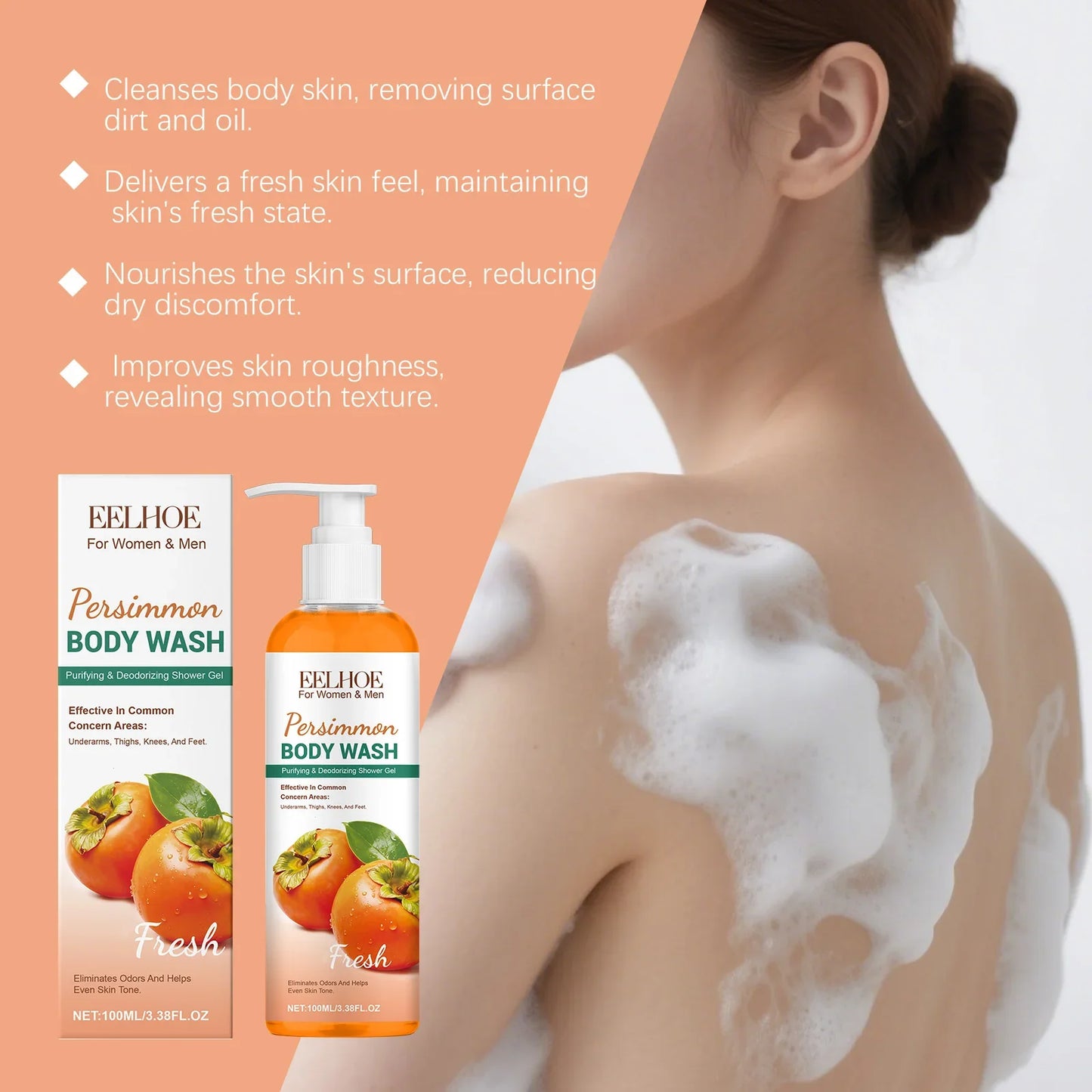 Persimmon Fresh Shower Gel – Refreshing Daily Body Wash