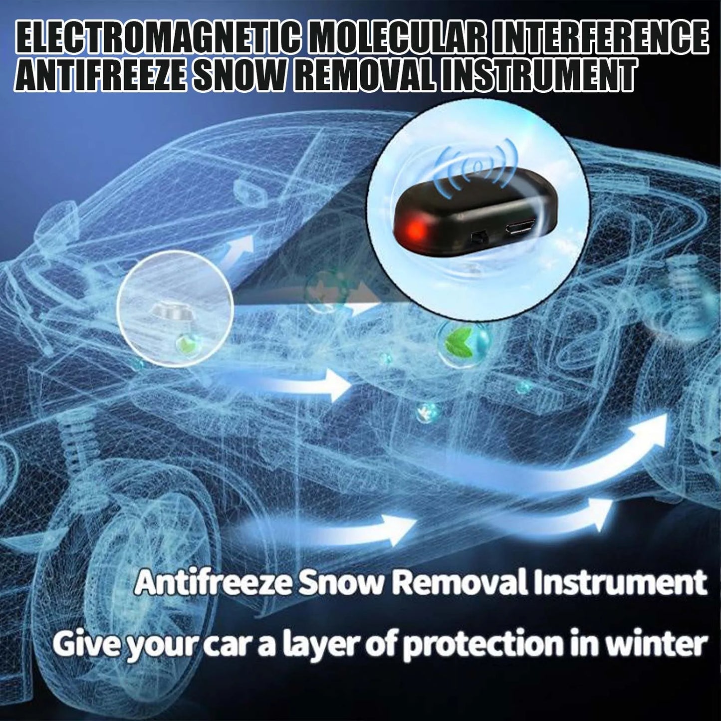 Mini Portable Car Snow Removal & Glass De-Icing Tool