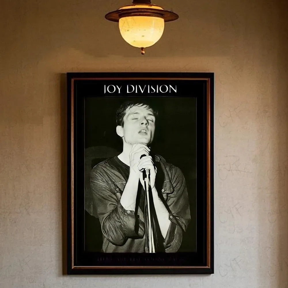 Joy Division British Post Punk Band Canvas Poster Minimalist Aesthetic Wall Art Print Modern Living Room Home Decor Peaceful Pleasures Health and Wellness z4 50x70cm Unframed
