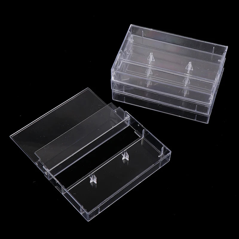 10Pcs/pack All Transparent Recording Blank Cassette Case Audio Storage Box Dustproof Box Packaging Box Home Cassette Case Peaceful Pleasures Health and Wellness
