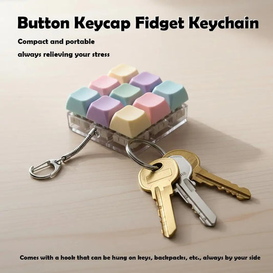 Fidget Keyboard Keychain – Stress Relief Clicker Toy for Adults Fidget Stress Toy Oasis Select