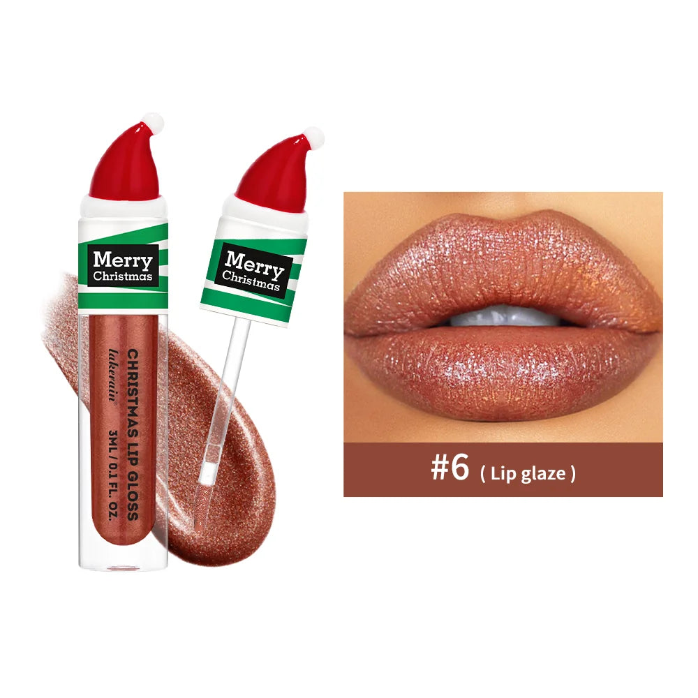 Christmas Lip Gloss Set 6 Colors – Moisturizing Jelly Tint Gift Lip Gloss Set Peaceful Pleasures Health and Wellness 6