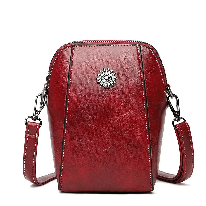 Women's Mini Crossbody Bag | Leather-Look Shoulder Bag