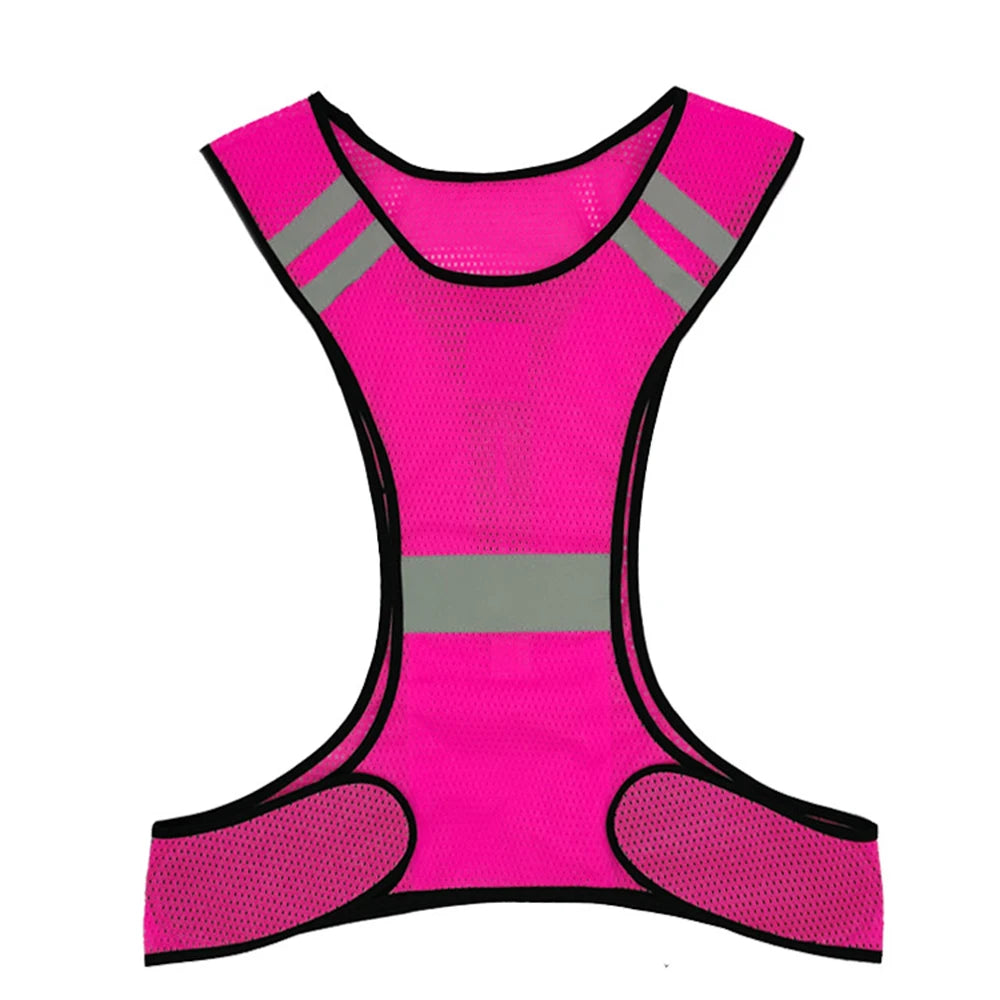 Reflective Safety Running Vest Outdoor Safety Visibility for Cycling Jogging Wear Peaceful Pleasures Health and Wellness