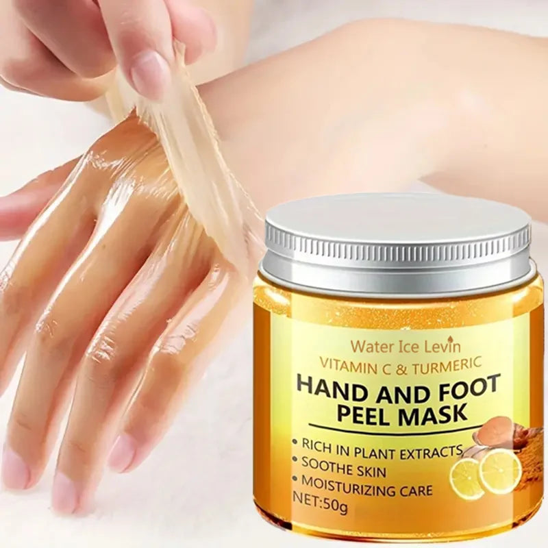 Vitamin C & Turmeric Hand Wax Mask – Brightening & Smoothing