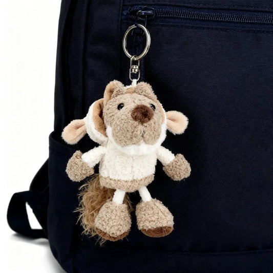 Cartoon Plush Keychain Doll | Cute Mini Backpack Pendant Gift Plush Keychain Toy Peaceful Pleasures Health and Wellness