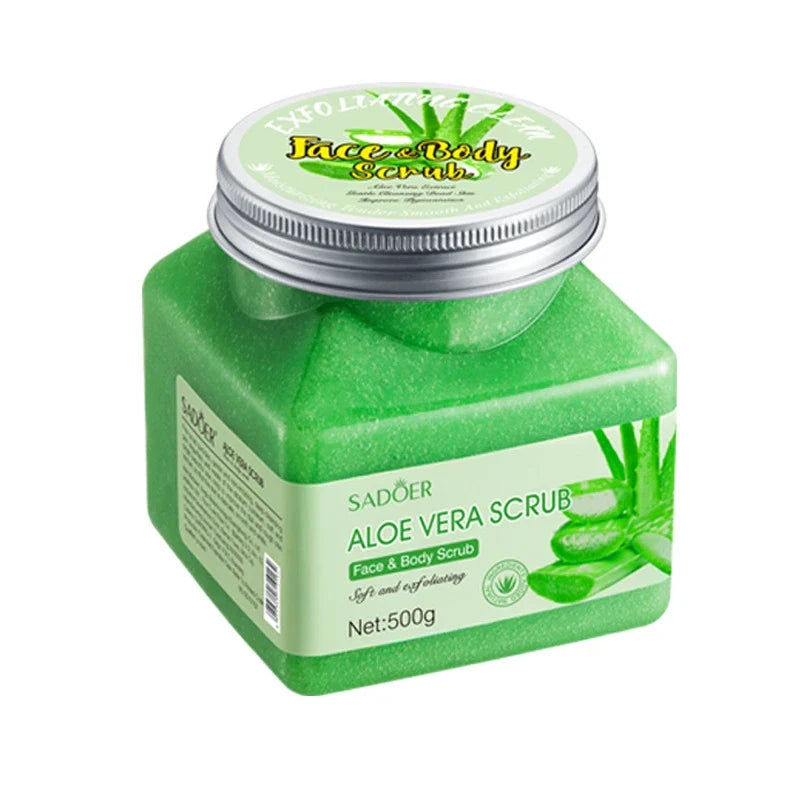 SADOER 500g Aloe Vera Exfoliating & Purifying Body Scrub
