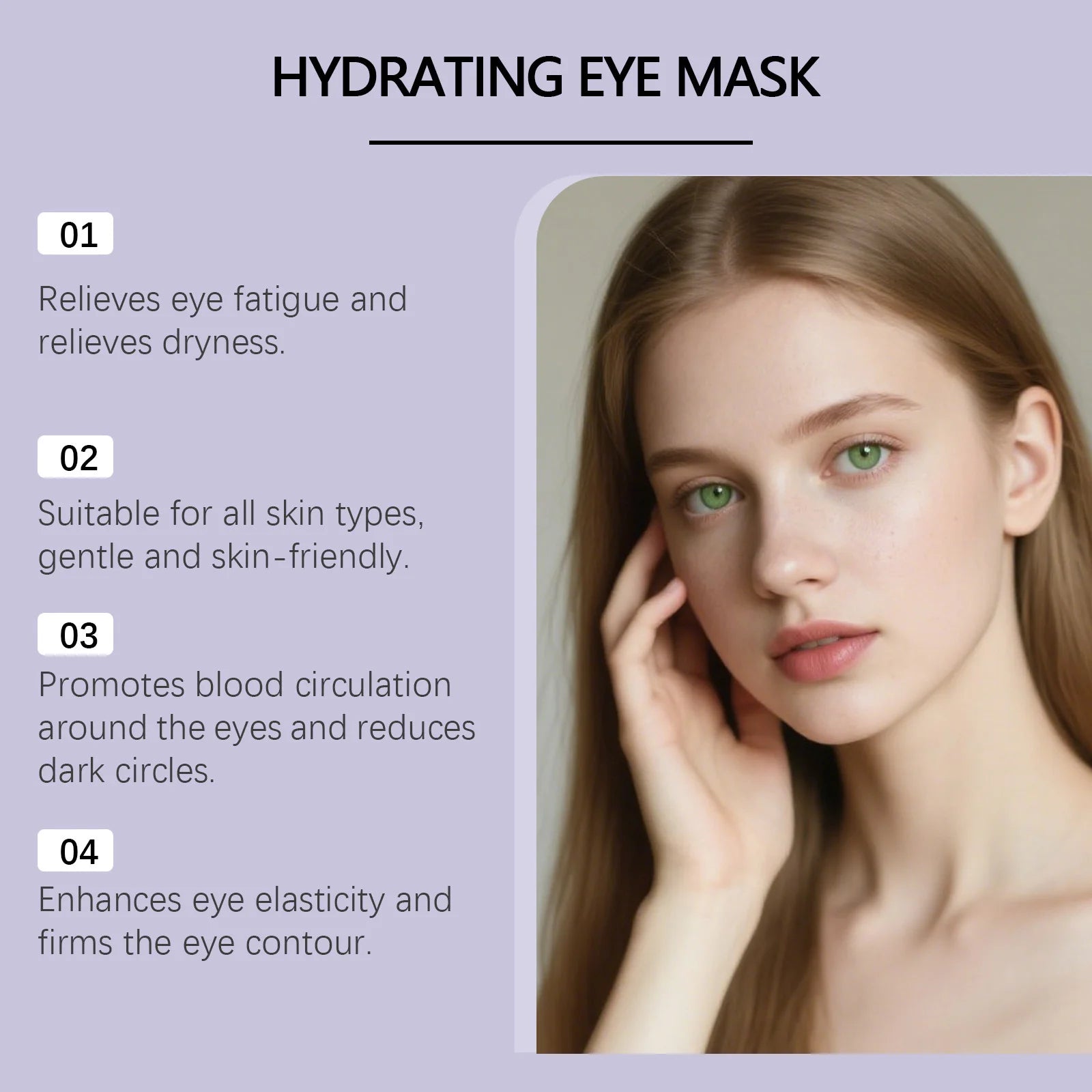 Hyaluronic Hydrating Eye Mask Relieve Eye Fatigue Remove Dark Circles Eye Bags Smoothing Wrinkles Moisturizing Firming Eye Mask Peaceful Pleasures Health and Wellness