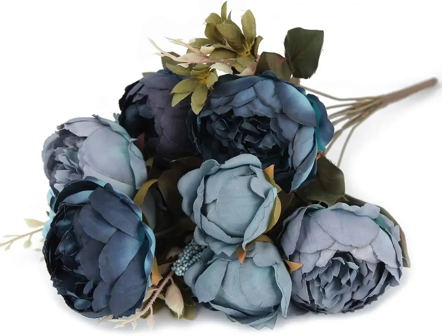 Silk Peony Artificial Flower Bouquet | 13 Stems Wedding Décor
