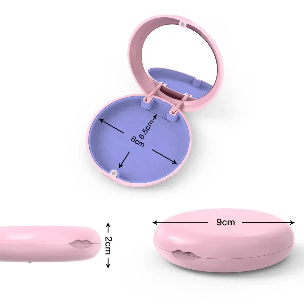 Dental Retainer & Mouth Guard Case – 6 Colors Organizer Dental Storage Case Peaceful Pleasures Health and Wellness