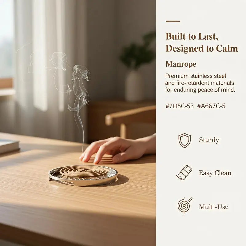 Stainless Steel Incense Coil Holder Grid | Rustproof Mesh Base