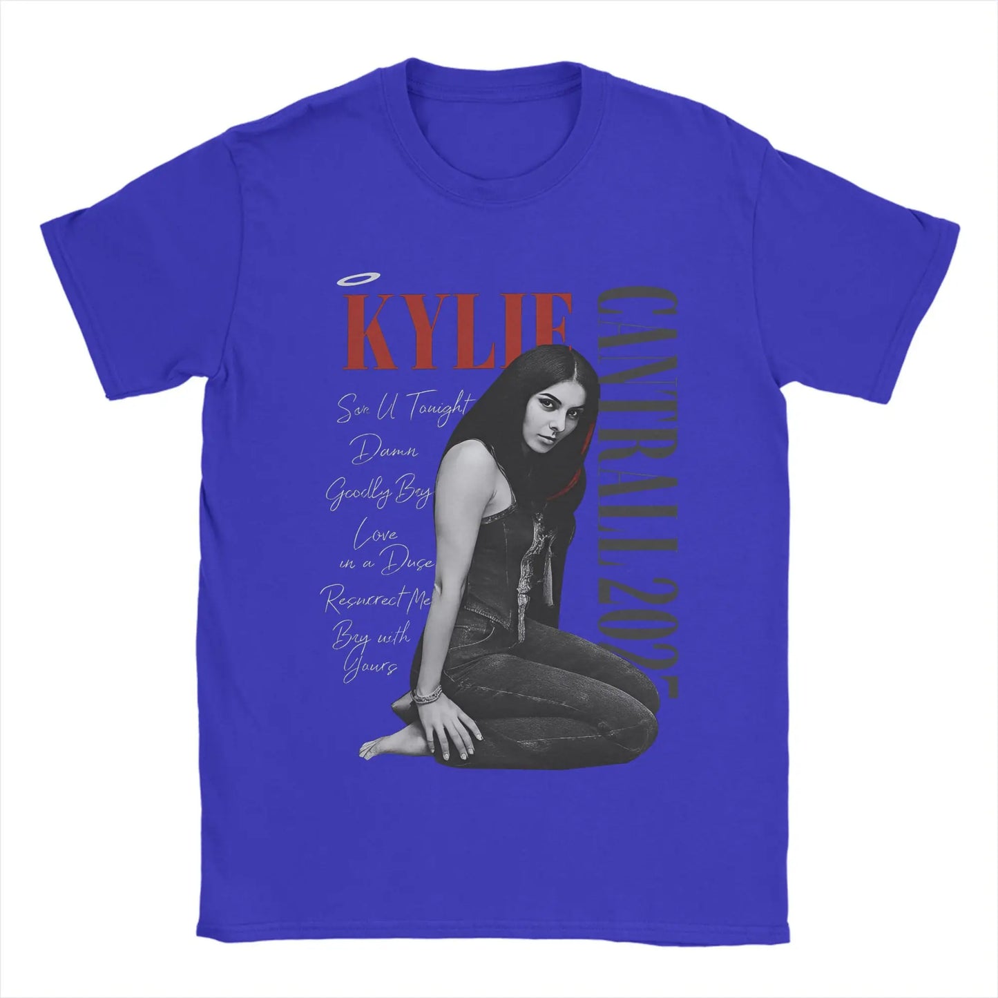 Men Kylie Cantrall T Shirts Collide Tour 2025 100% Cotton Clothing Hipster Short Sleeve Round Collar Tees Classic T-Shirt Peaceful Pleasures Health and Wellness