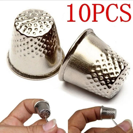 Metal Aluminum Needle DIY Hand Sewing Tool Pressure Finger Cover Peaceful Pleasures Health and Wellness A