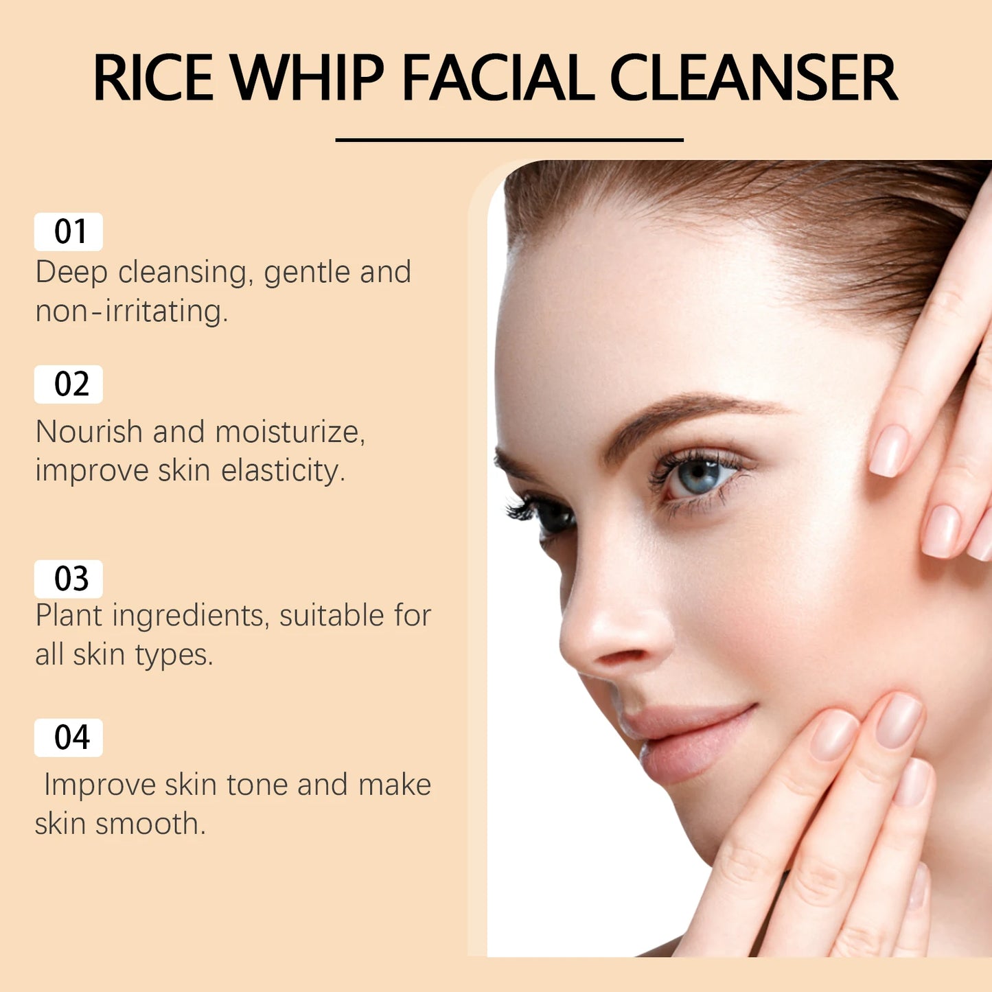 Rice Foam Face Wash – Oil Control, Pore Purifying & Brightening