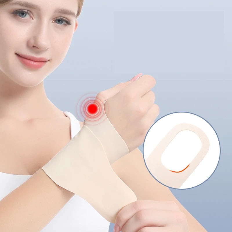 1Pc Elastic Wristband Anti-Sprain Wrist Brace Compression Tendon Sheath Wrist Joint Fixation Brace Support Gloves Palm Protector Peaceful Pleasures Health and Wellness