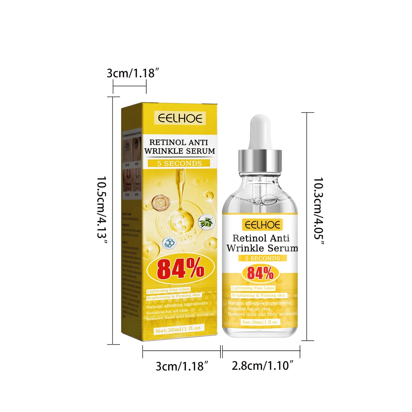Retinol & Hyaluronic Acid Anti-Wrinkle Firming Face Serum