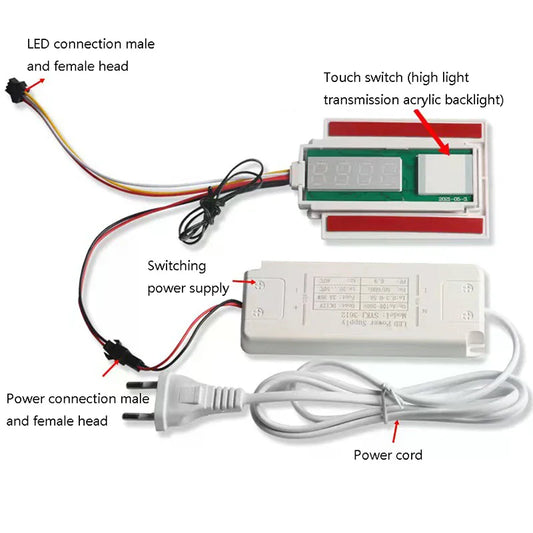 LED Bathroom Mirror Dimmer Switch | Light Sensor Controller LED Dimmer Switch Peaceful Pleasures Health and Wellness