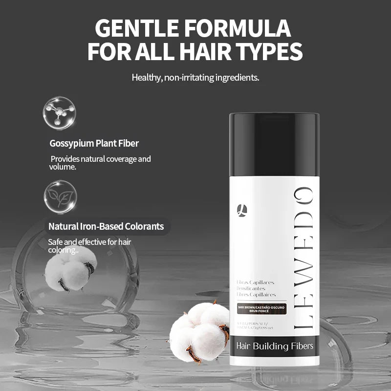 LEWEDO Keratin Hair Building Fibers – Volumizing Powder 25g