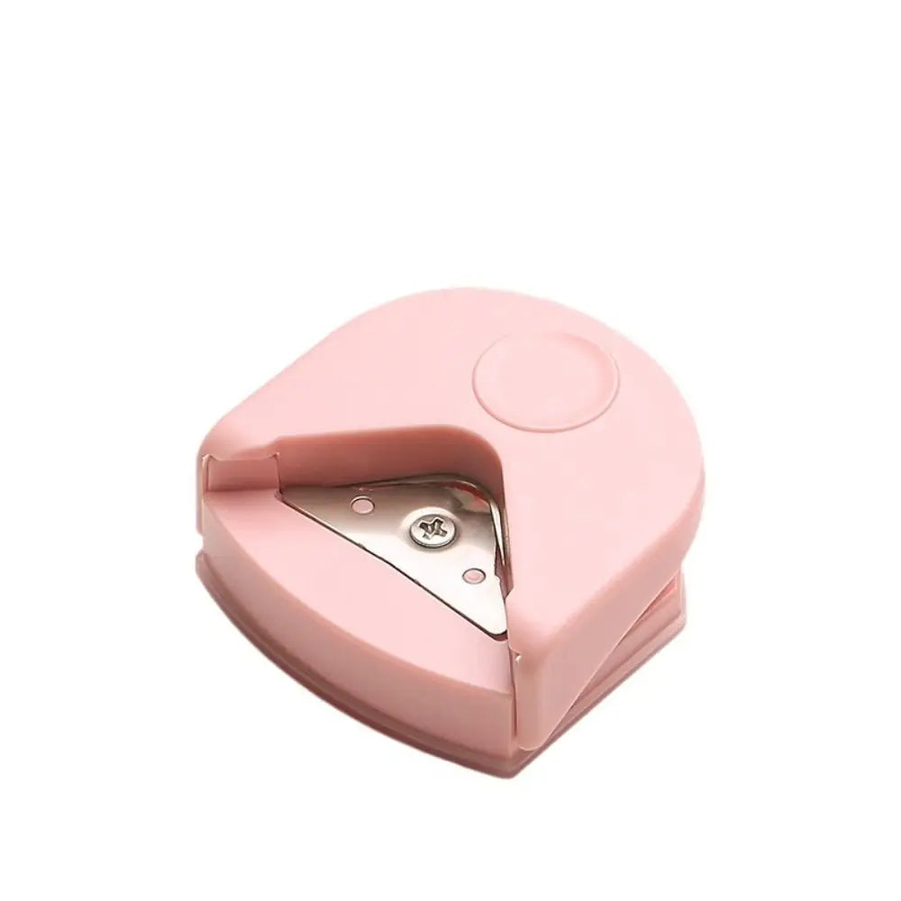 Portable Paper Trimmer R4 Corner Punch Arc-shaped Paper Cutter R4 Corner Rounder DIY Craft Metal Cutting Supplies Peaceful Pleasures Health and Wellness pink