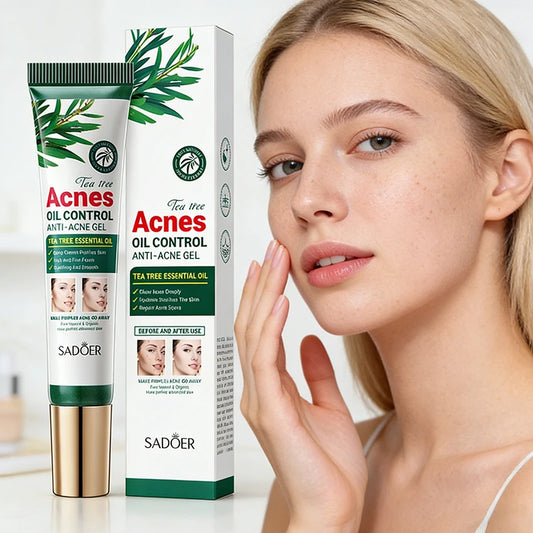 SADOER Tea Tree Acne Cream – Oil Control Hydrating Face Gel Acne Face Cream Peaceful Pleasures Health and Wellness Default Title
