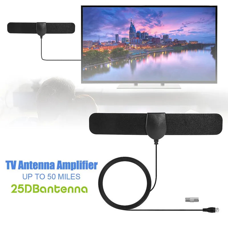 Indoor HDTV Antenna 4K 1080P DVB-T2 Mini Mesh | 200-Mile Range