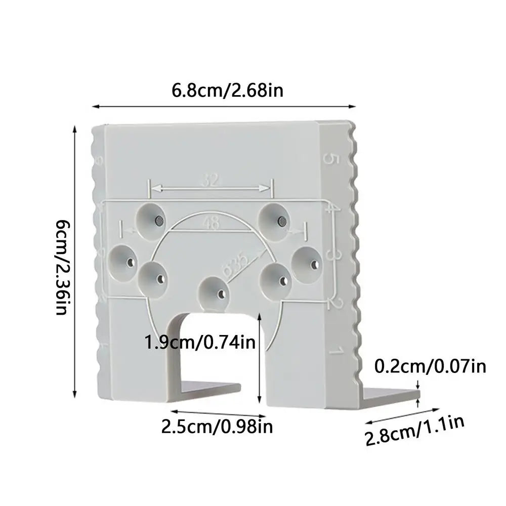 Cabinet Hinge Hole Drilling Guide Jig | Door Installation Tool