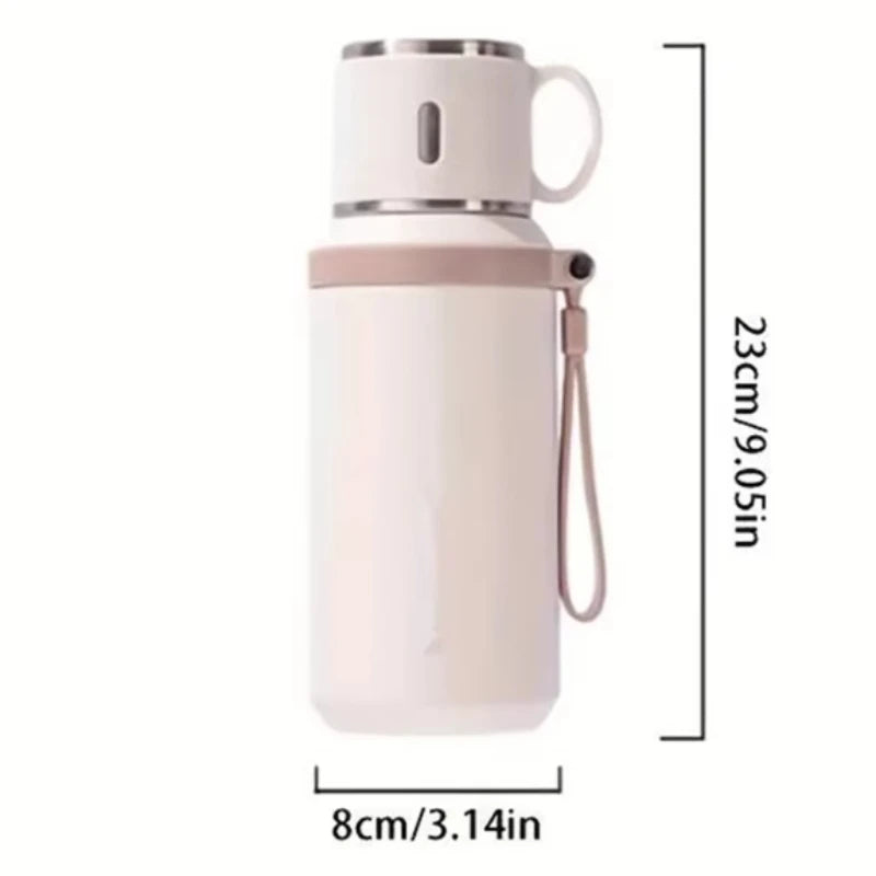 316 Stainless Steel 600ml Coffee Cup Travel Thermal Mug Leak-Proof Thermos Bottle Tea Coffee Mug Office Business Style Thermos Peaceful Pleasures Health and Wellness