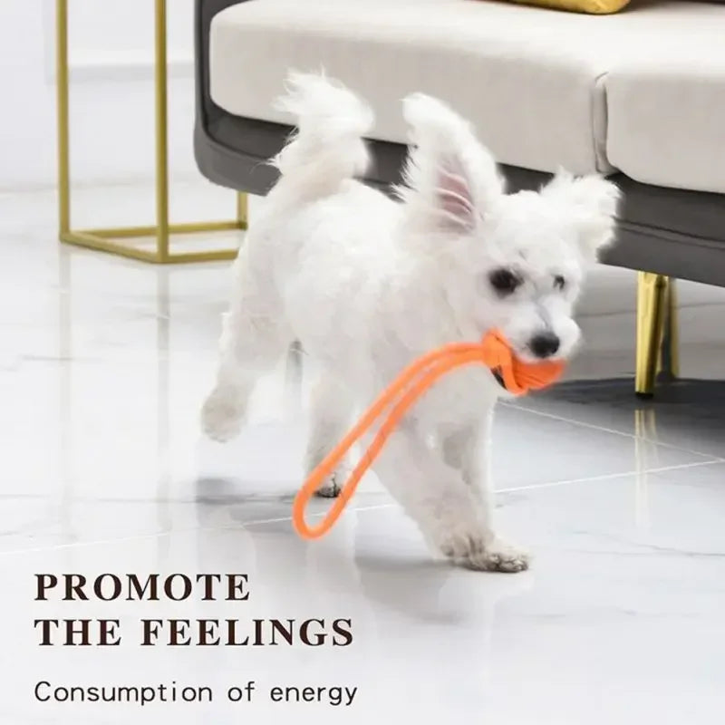 Cotton Rope Ball Dog Toy – Interactive Tug, Fetch & Chew
