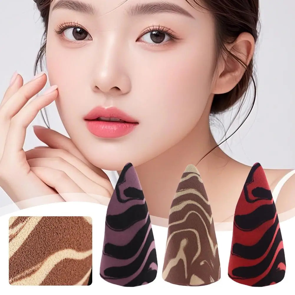 Non-latex Makeup Sponge Multi-shaped Special-shaped Cosmetic Sponge with Conical Cut Oblique Cut Water Drop Makeup Tool Peaceful Pleasures Health and Wellness