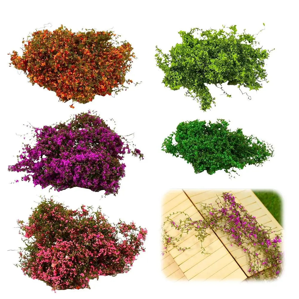Simulation Miniature Cotton Thread Vine Leaves Model Materials Diy Micro Landscape Wall Plants Layout Accessory Diorama Kits Peaceful Pleasures Health and Wellness