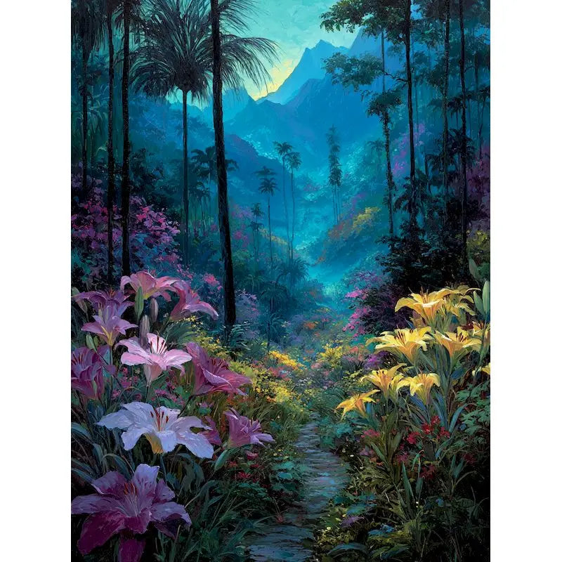 Forest Landscape Paint by Numbers Kit for Adults – 60×75cm