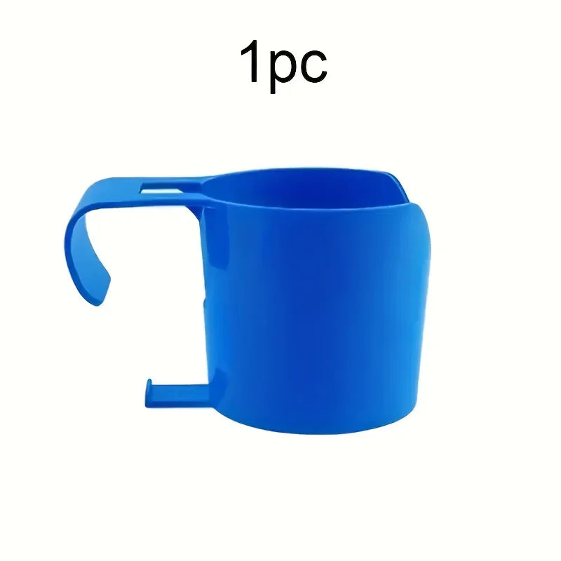 Heavy Duty Poolside Cup Holder – No-Drill Hanging Organizer