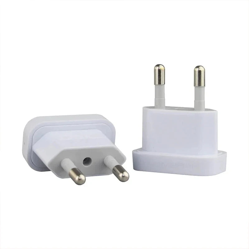 1 Pcs 4.8mm Power Plug Adapter US To EU Euro Europe Plug Power Plug Converter Travel Adapter Power Converter Outlet Peaceful Pleasures Health and Wellness